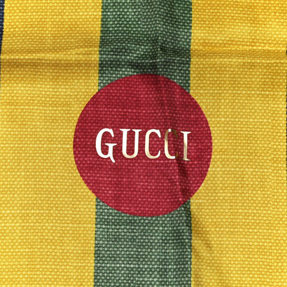 Gucci Silk Marley Stripe Scarf Red Multicolor 2 of 4