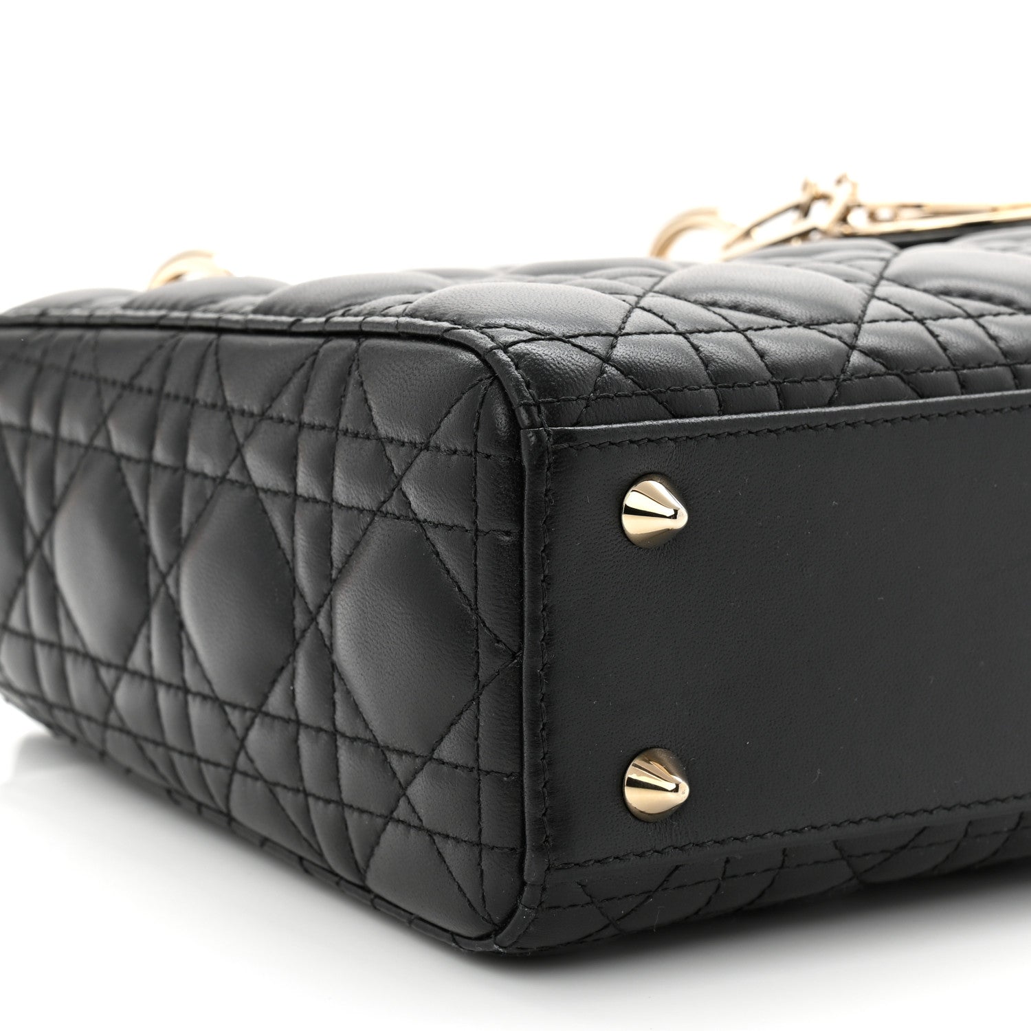 Christian Dior Lambskin Cannage Small My ABCDior Lady Dior Black 9 of 12