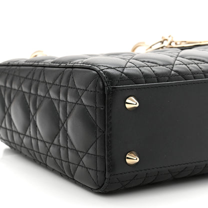 Christian Dior Lambskin Cannage Small My ABCDior Lady Dior Black 9 of 12