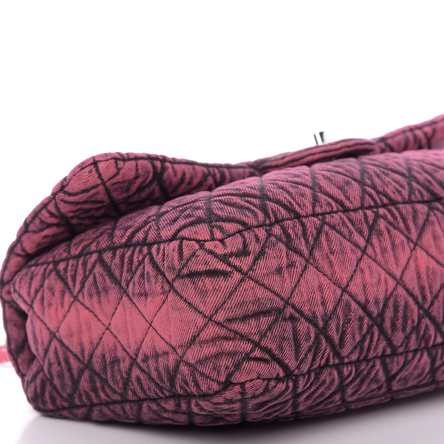 Denim Quilted Denimpression Flap Red Black