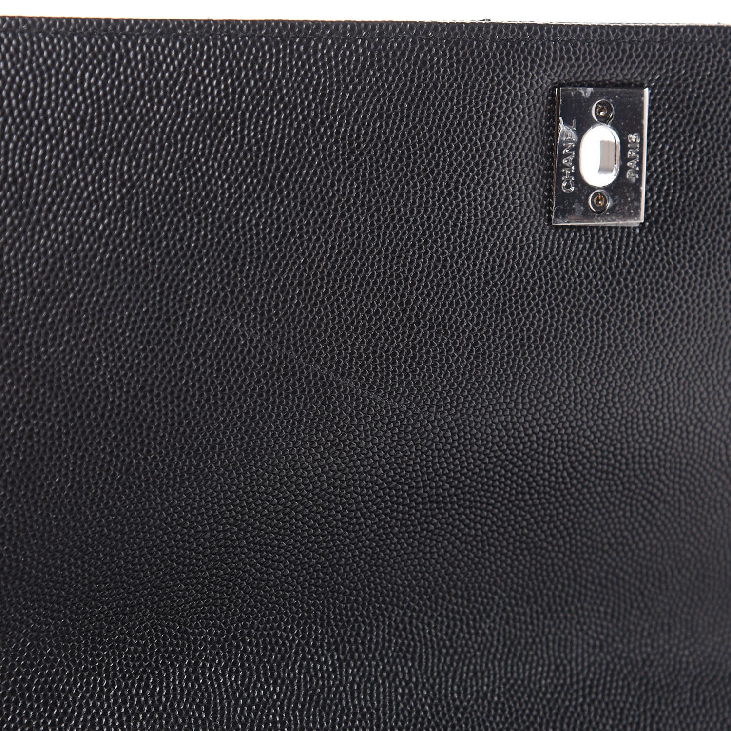 Chanel Caviar Chevron Quilted Small Coco Handle Flap Black 10 of 10