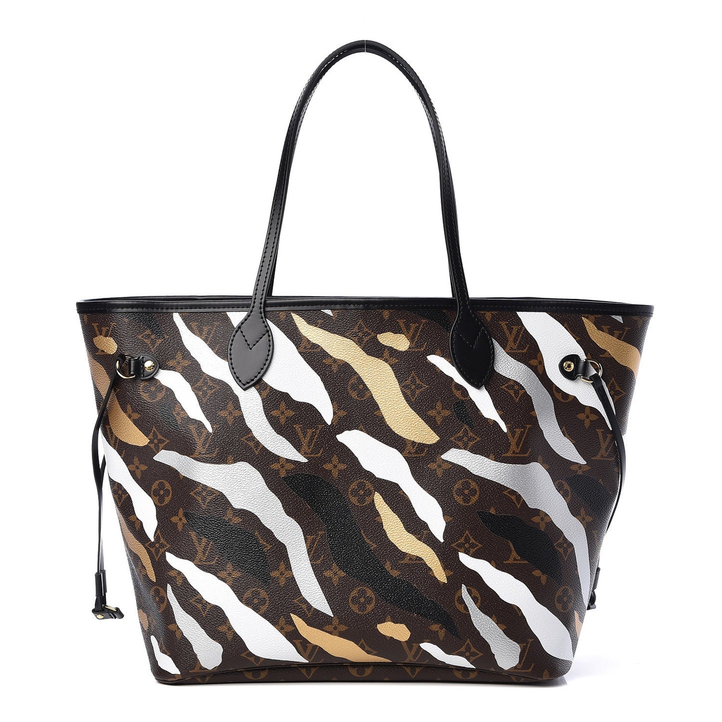 X LOL Monogram Neverfull MM Gold Silver