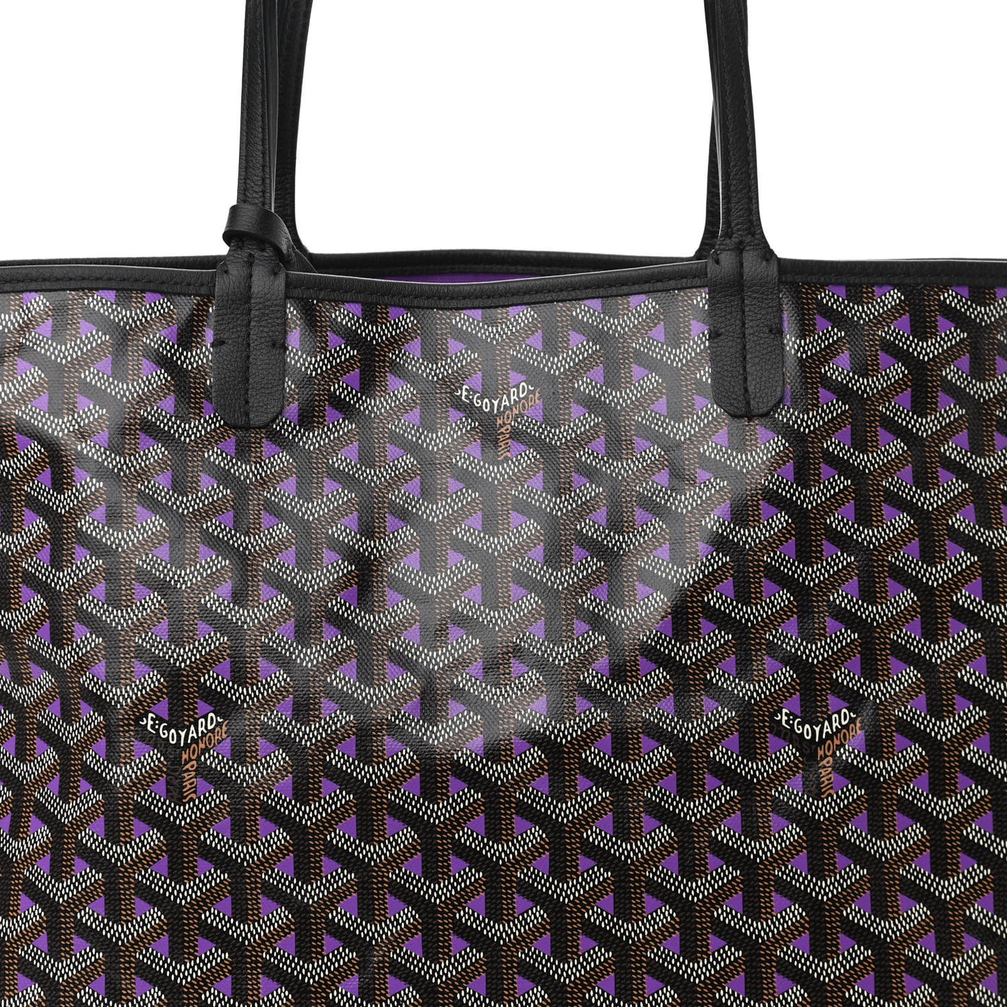 Goyardine Saint Louis Claire Voie PM Black Violet