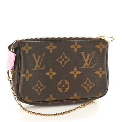 Louis Vuitton Monogram 2022 Christmas Animation Paris Mini Pochette Accessories Pink 2 of 10