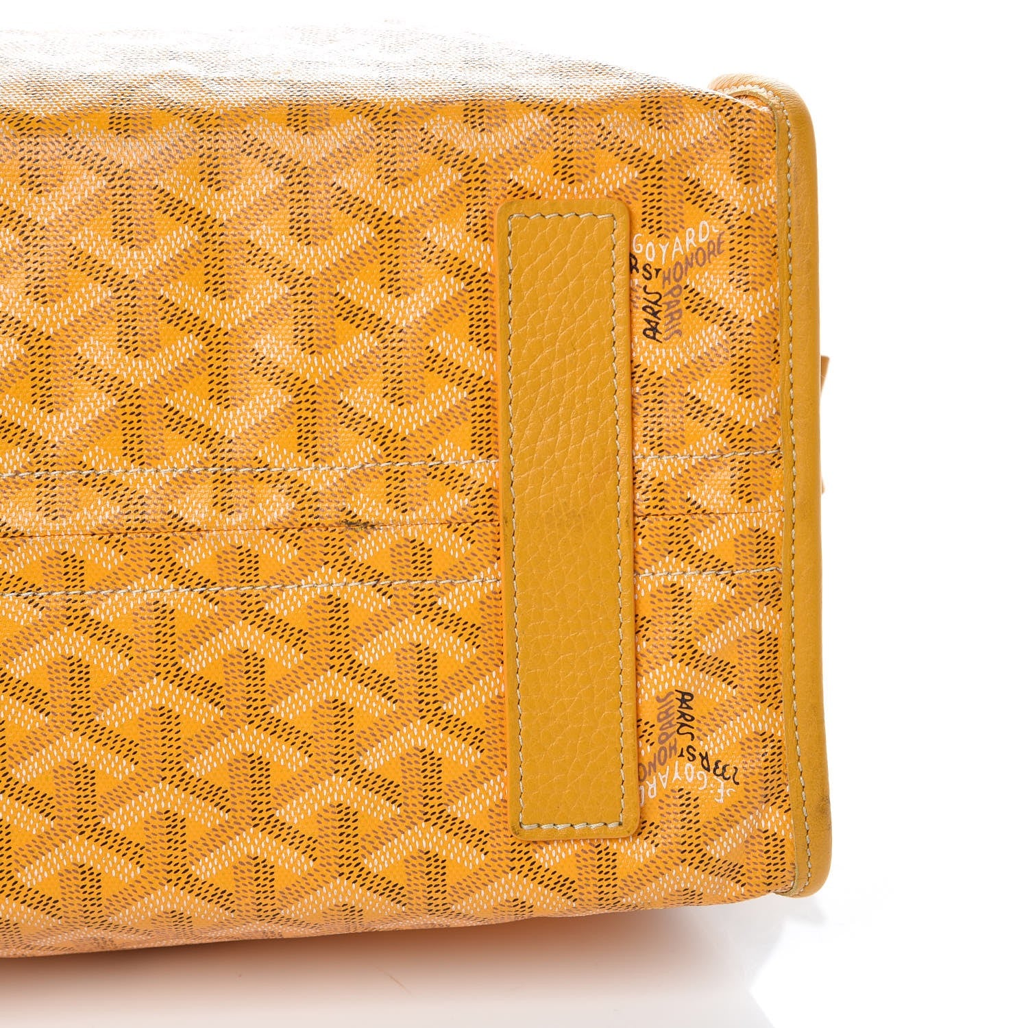 Goyard Goyardine Sac Hardy Pet Carrier PM Yellow 11 of 12