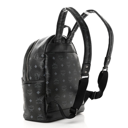 MCM Visetos Studded Small Dual Stark Backpack Black 3 of 15