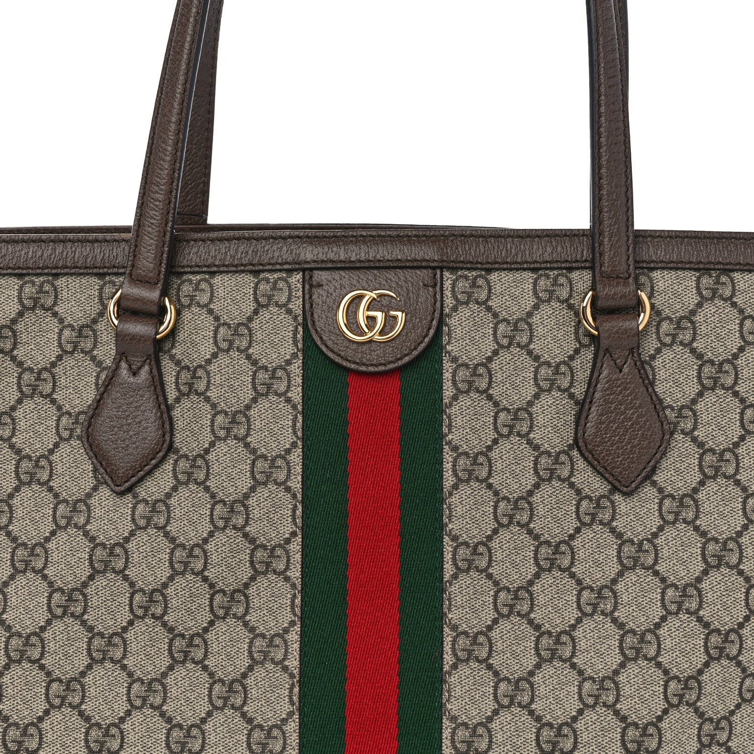 Gucci GG Supreme Monogram Medium Ophidia Shopping Tote Brown 8 of 12