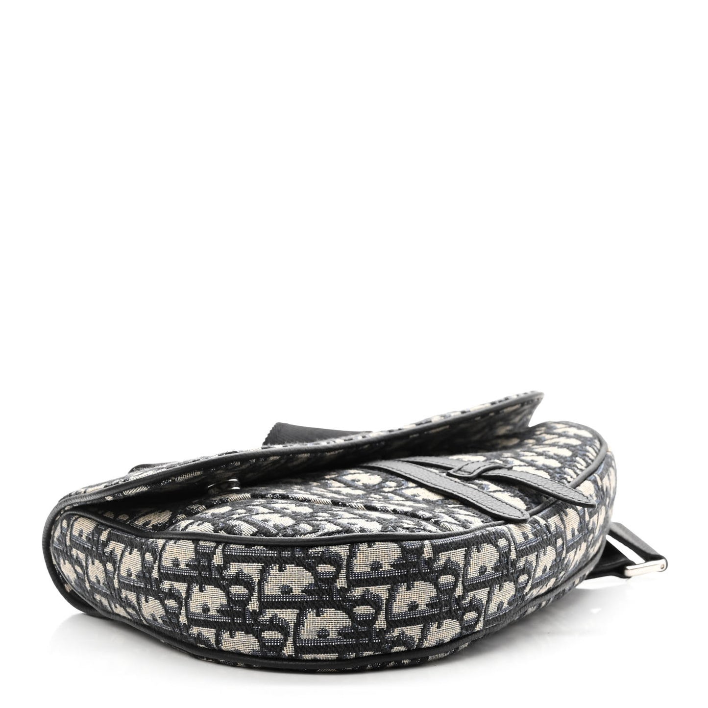 Oblique Mens Saddle Bag Black