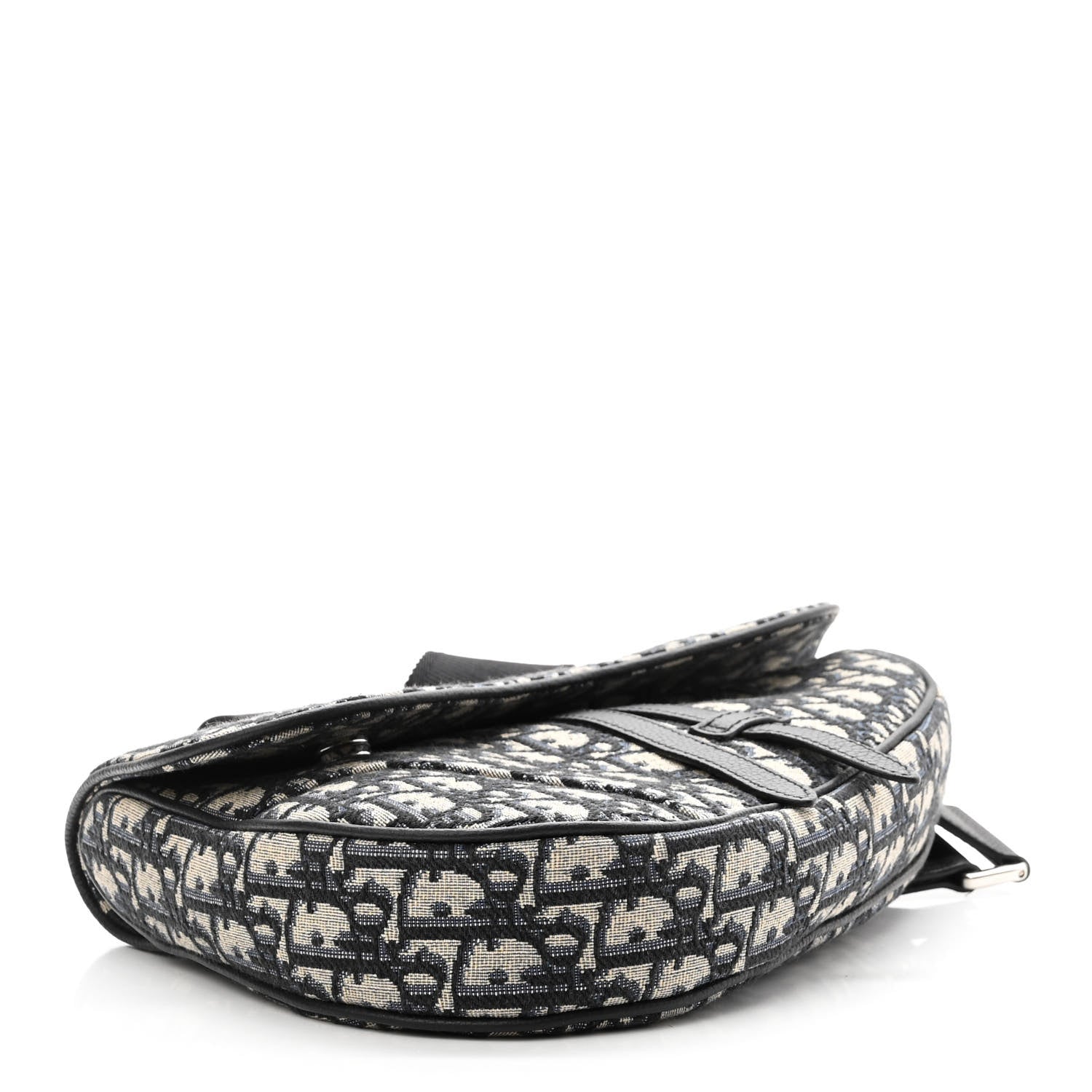 Christian Dior Oblique Mens Saddle Bag Black 4 of 9