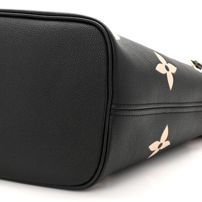 Louis Vuitton Empreinte Monogram Giant Neverfull MM Black Beige 9 of 11