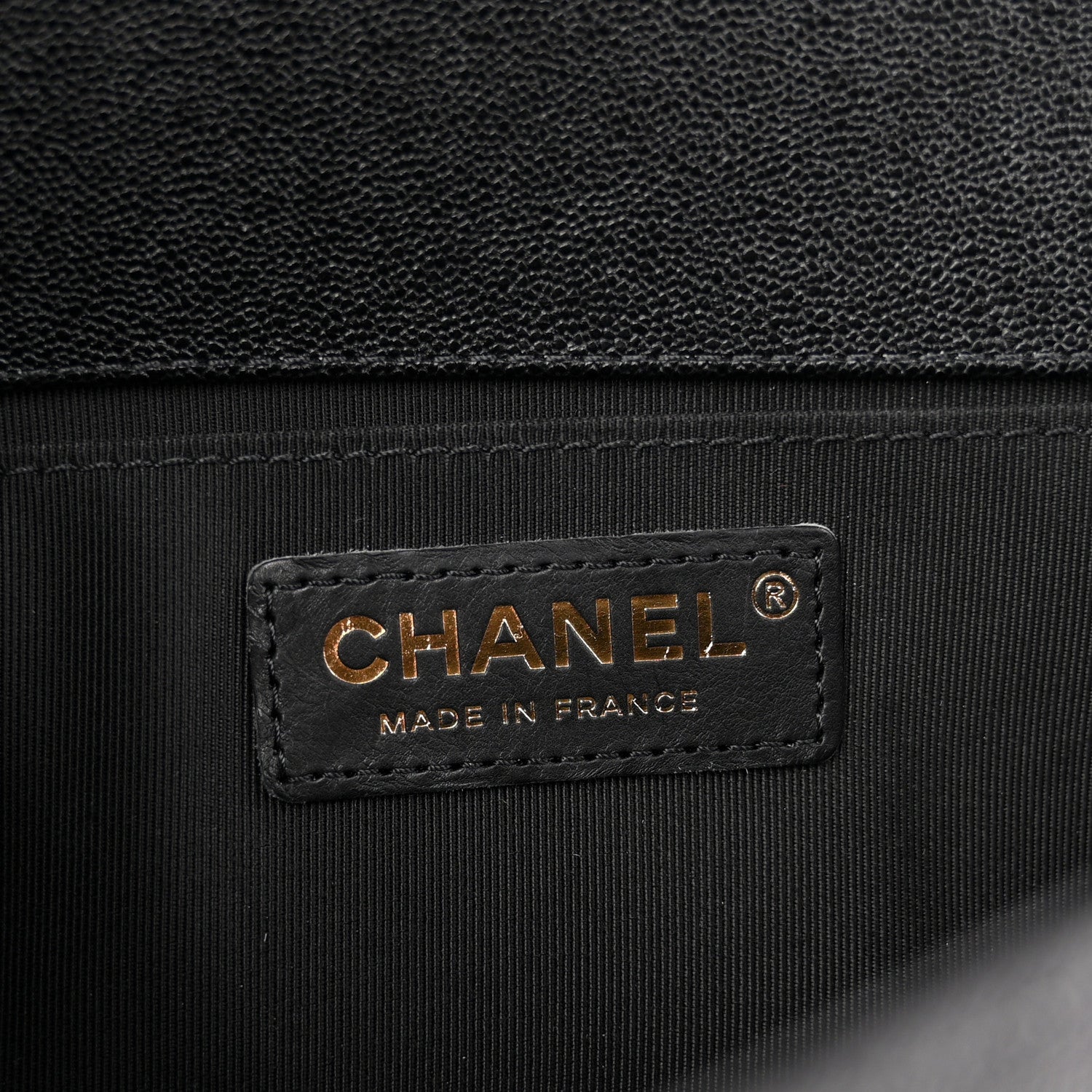 Chanel Caviar Chevron Quilted Medium Boy Flap Black 6 of 11