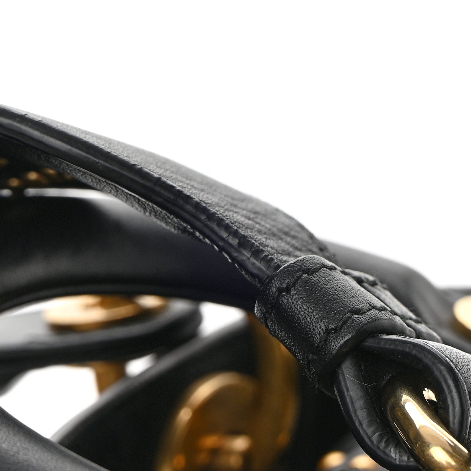 Christian Dior Lambskin Studded Mini Supple Lady Dior Black 15 of 15