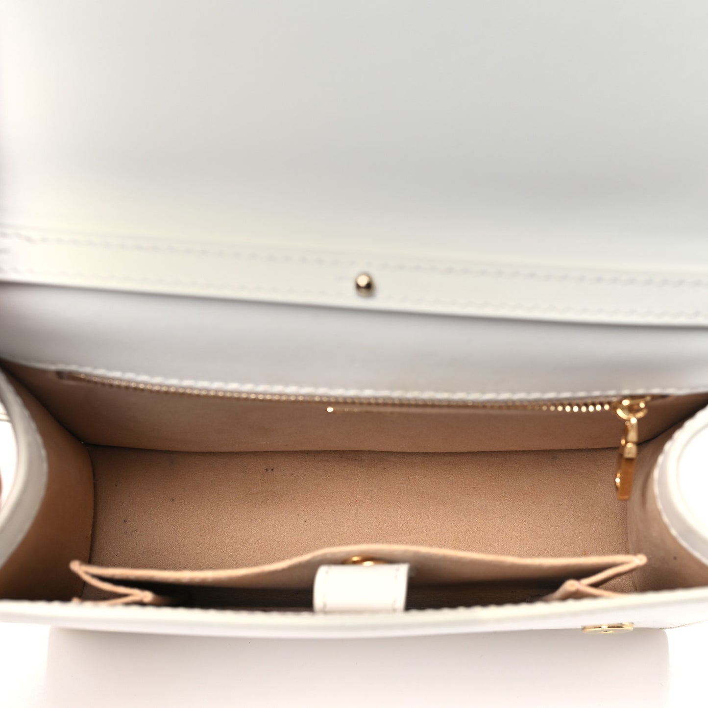Calfskin DG Logo Flap Crossbody Bag White