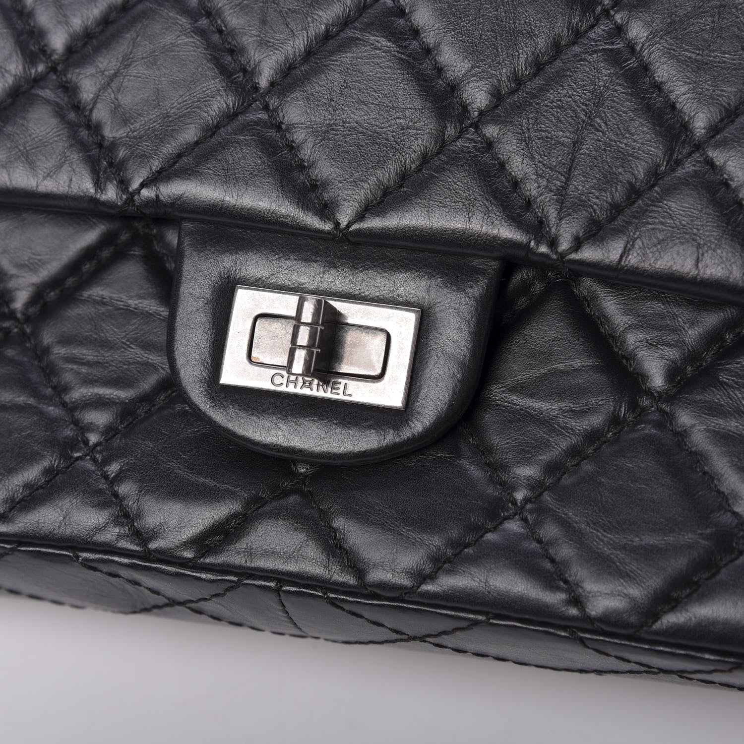 Chanel Aged Calfskin Quilted 2.55 Reissue 226 Flap Black 10 of 10