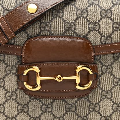 Gucci GG Supreme Monogram Horsebit 1955 Shoulder Bag Beige Brown Sugar 8 of 10