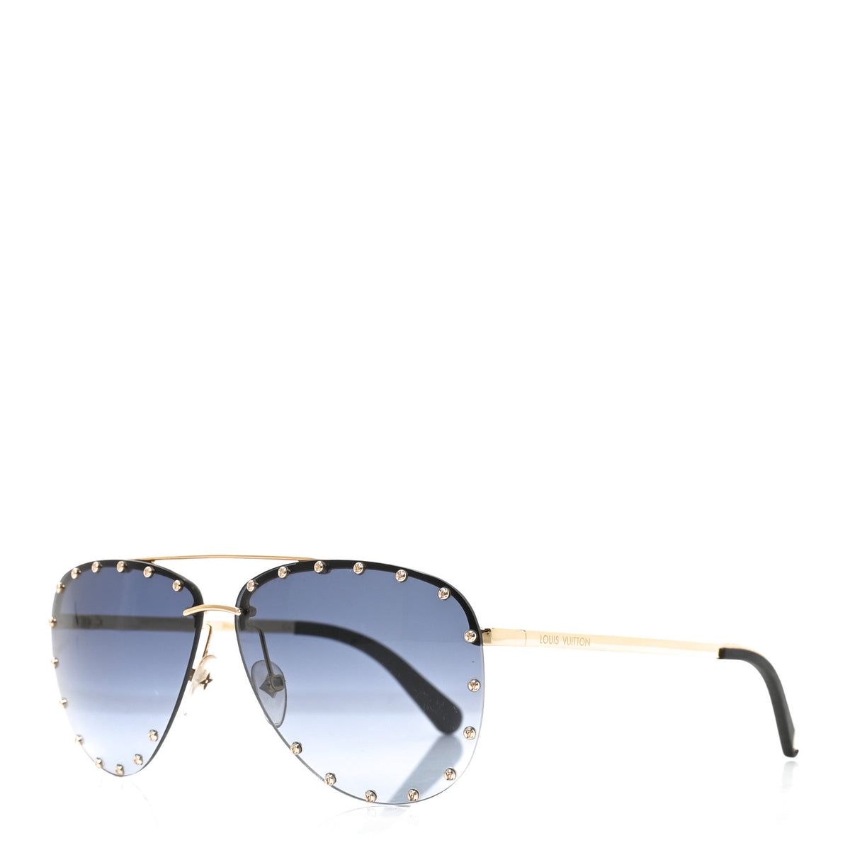 Louis Vuitton The Party Aviator Gradient Sunglasses Z2349U Blue 1 of 6