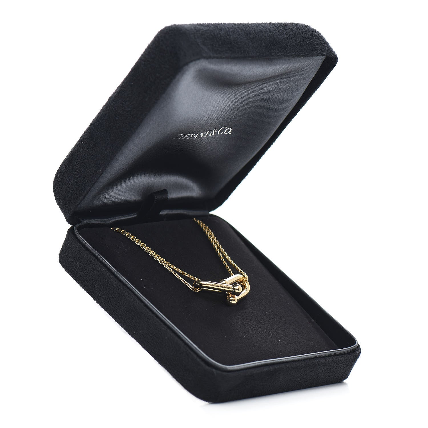 Tiffany 18K Yellow Gold HardWear Double Link Pendant Necklace 5 of 5