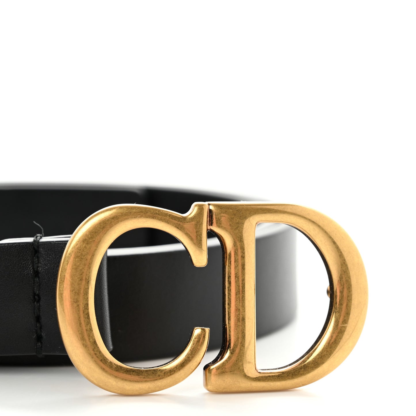 Calfskin Saddle Belt 75 Black
