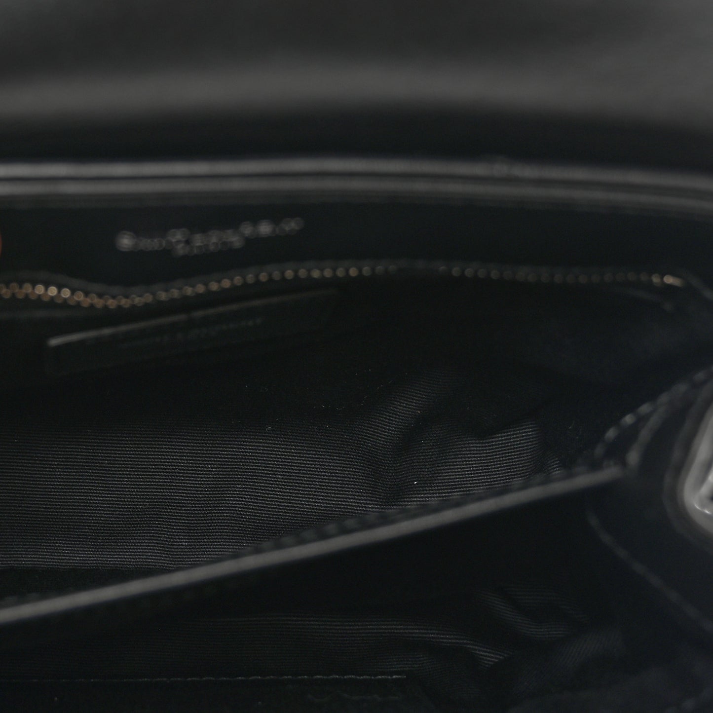 Calfskin Y Quilted Monogram Toy Loulou Crossbody Bag Black