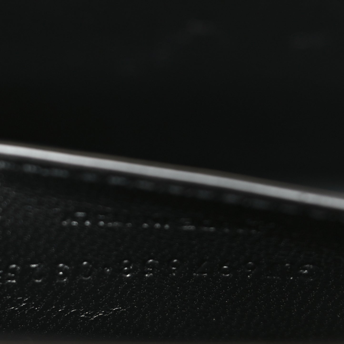 Smooth Calfskin Large Midnight Clutch Black
