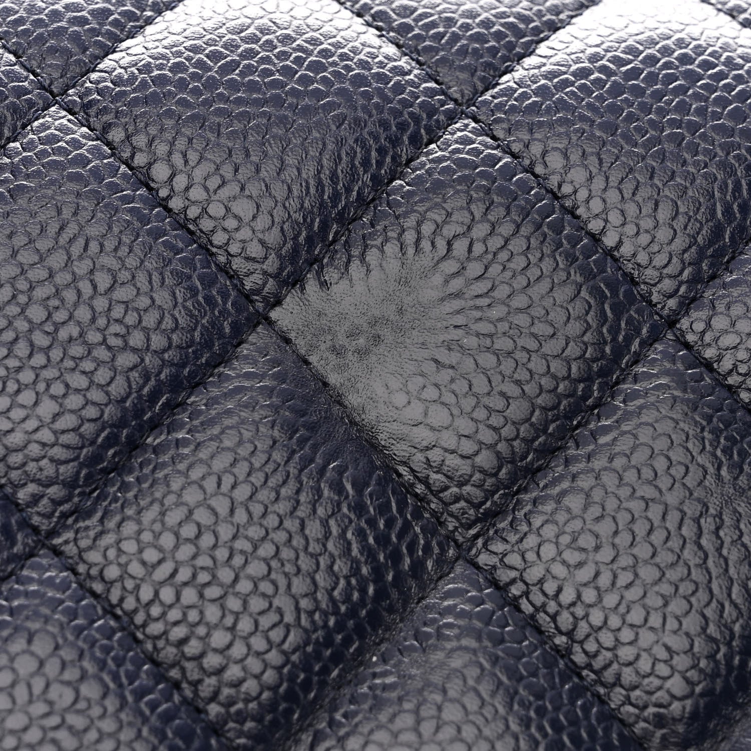 Chanel Caviar Quilted Jumbo Double Flap Navy Blue 10 of 11