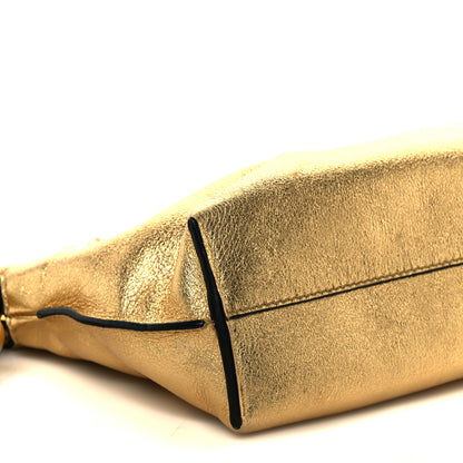 Loewe Metallic Calfskin Mini Chain Flamenco Knot Clutch Gold 10 of 11