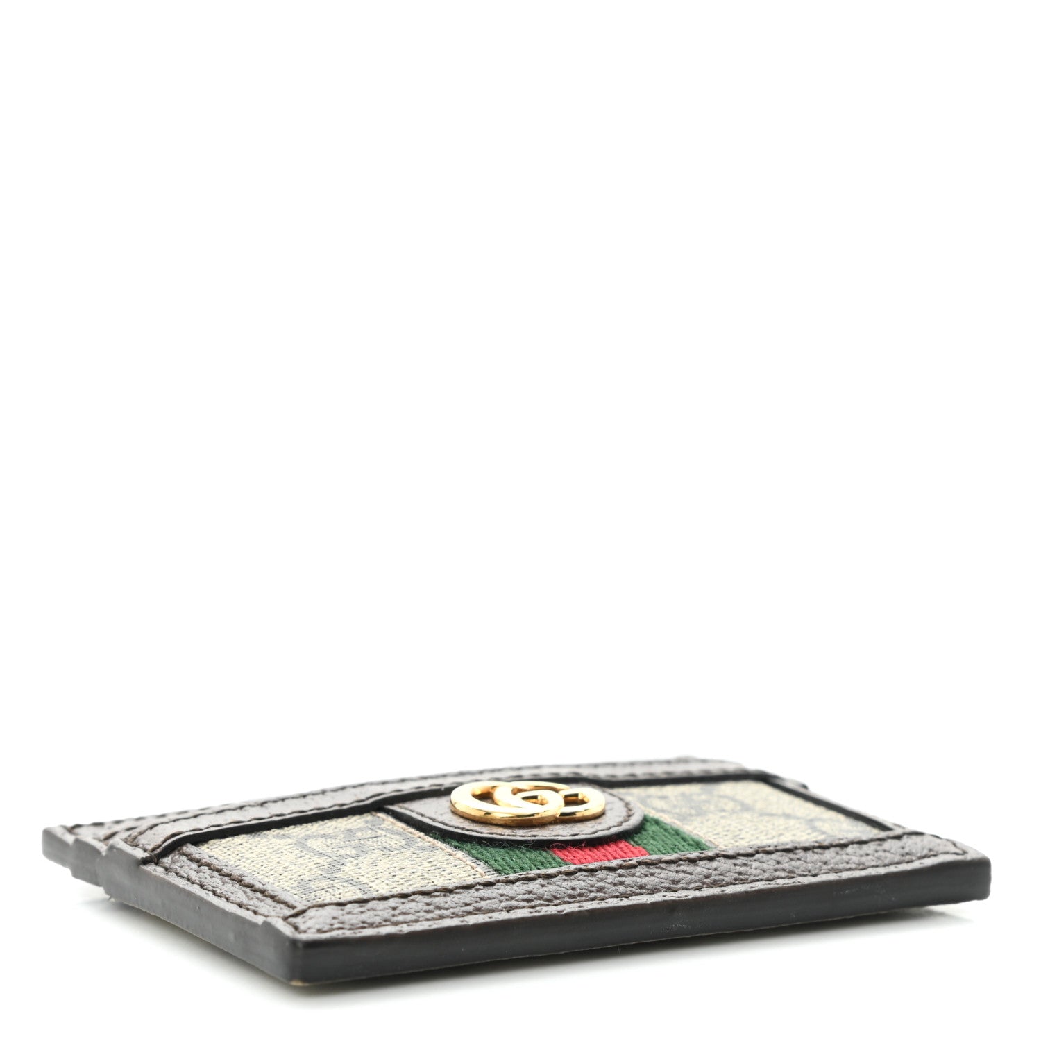 Gucci GG Supreme Monogram Ophidia Card Holder Brown 4 of 9