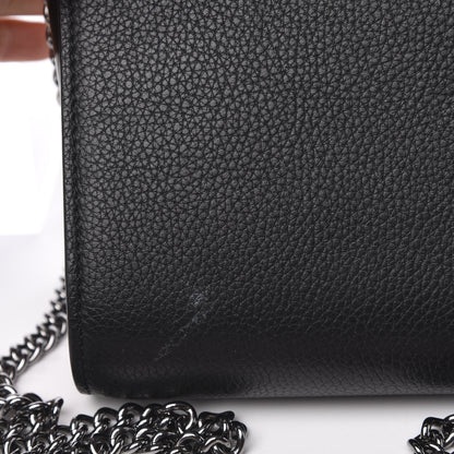 Christian Louboutin Calfskin Spikes Loubinthesky Paloma Clutch Black 11 of 11