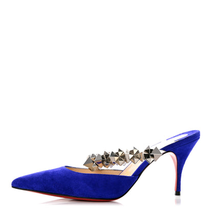 Christian Louboutin Veau Velours Specchio Planet Choc 80 Mule Elixir 36 1 of 7