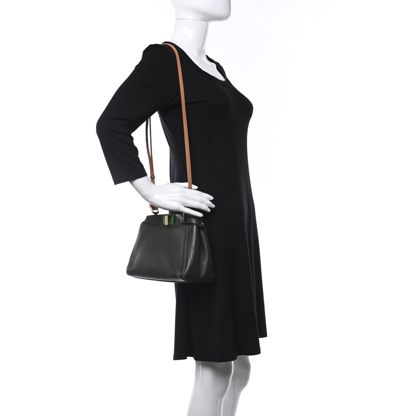 Nappa Colorblock Mini Peekaboo Iconic Satchel Oliva Vacchetta Powder Pink