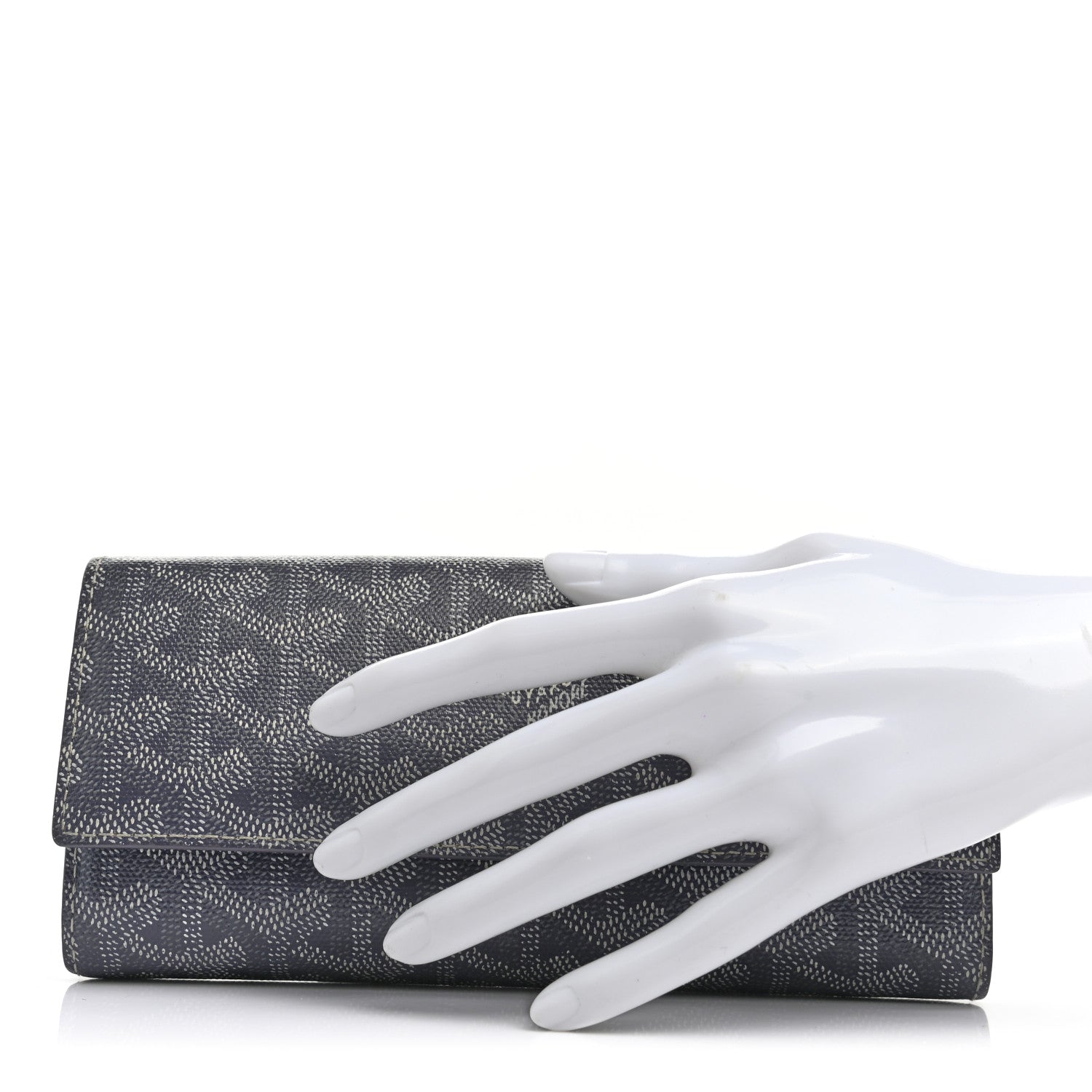 Goyard Goyardine Varenne Long Wallet Grey 2 of 7