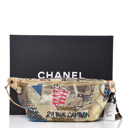 Chanel Graffiti Printed Canvas Street Spirit Waist Belt Bag Multicolor 10 of 10