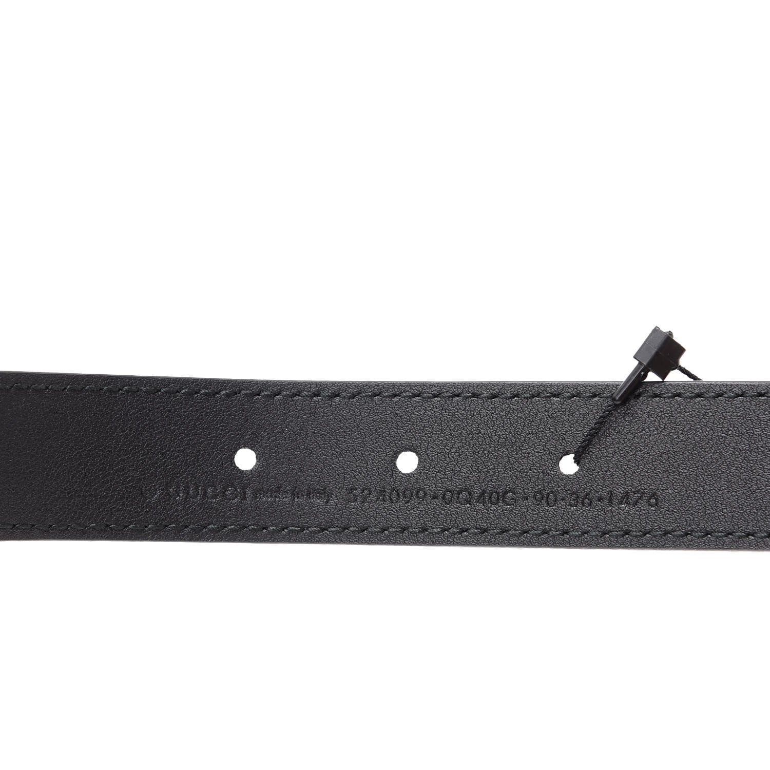 Gucci Calfskin Torchon Double G Chain 25mm Belt 90 36 Black 4 of 6