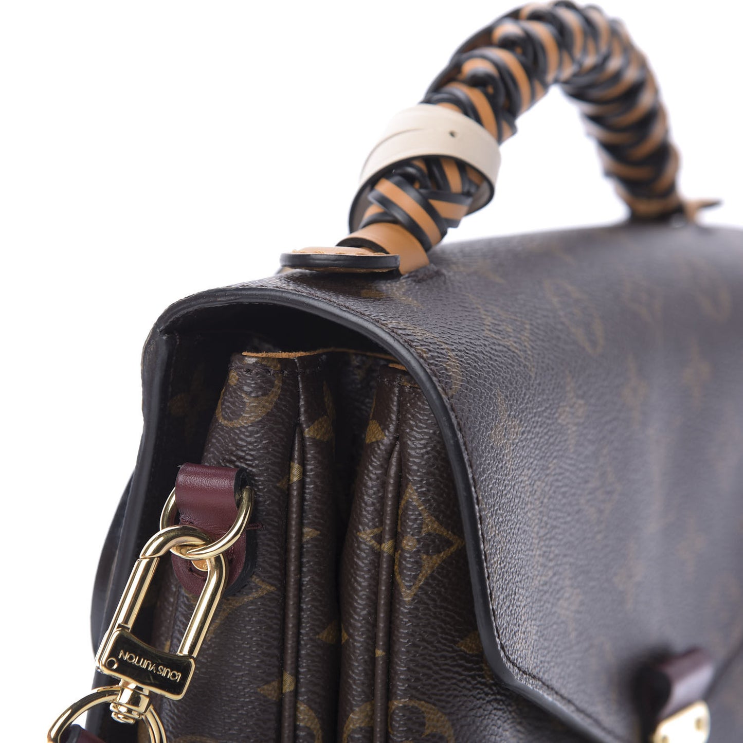 Monogram Braided Pochette Metis Safran