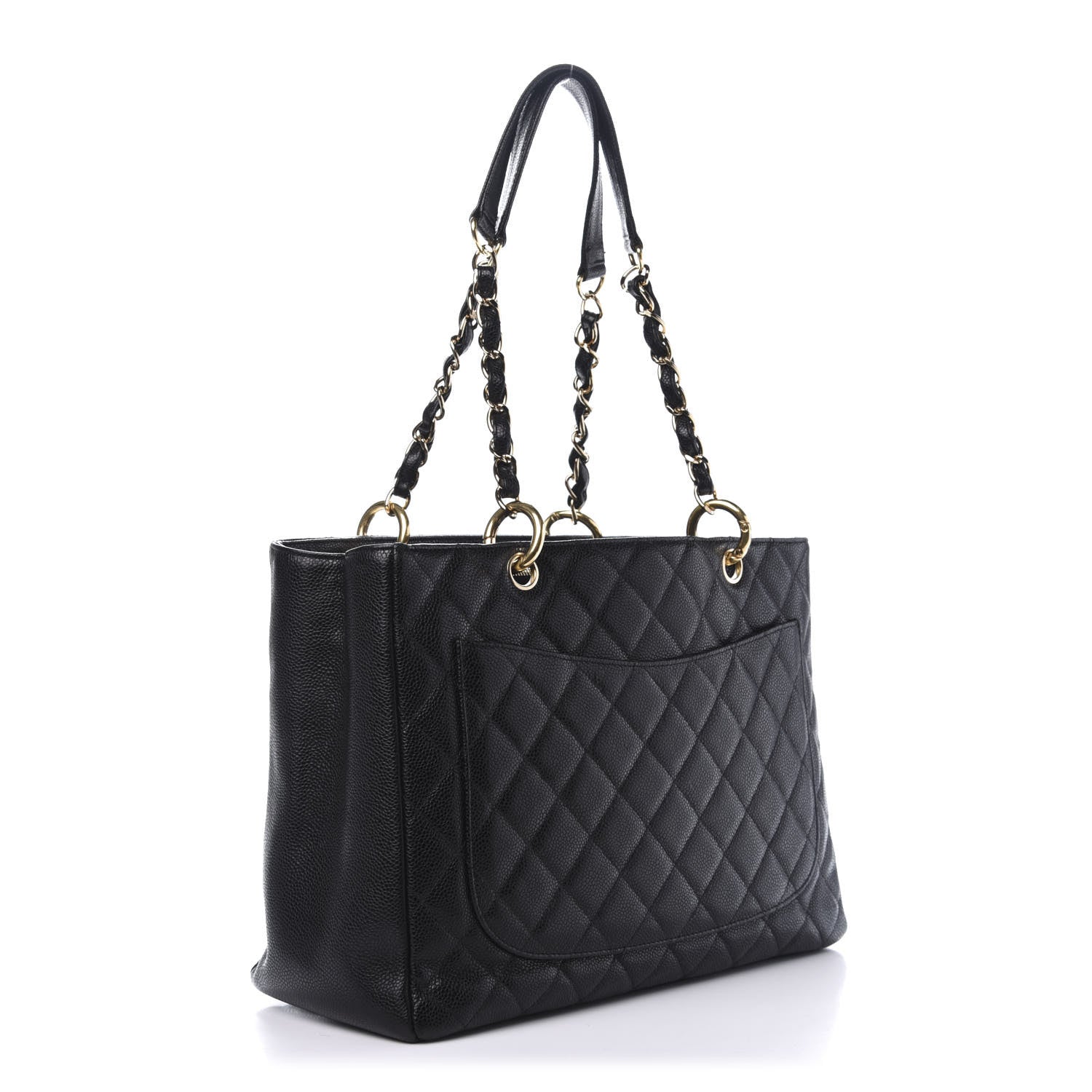 Chanel Caviar Quilted Grand Shopping Tote GST Black 2 of 9