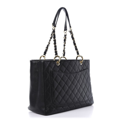 Chanel Caviar Quilted Grand Shopping Tote GST Black 2 of 9