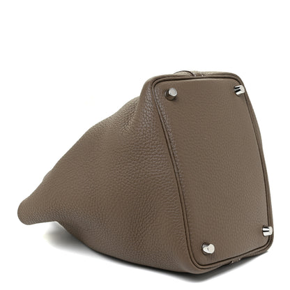 Hermes Taurillon Clemence Picotin Lock 18 PM Etoupe 4 of 10