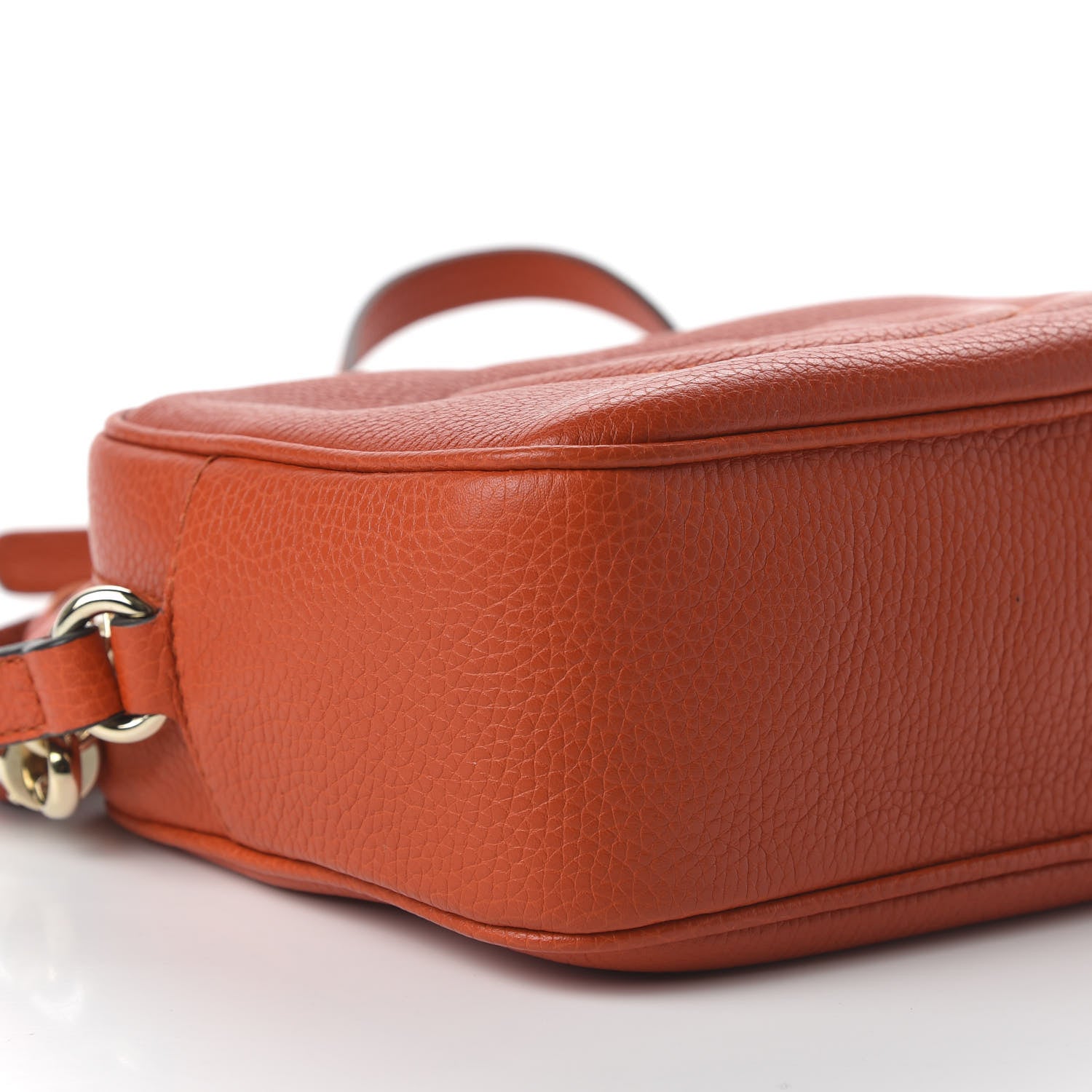 Gucci Pebbled Calfskin Small Soho Disco Bag Tabasco Red 6 of 10