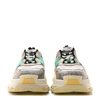 Balenciaga X GUCCI Maxi GG Supreme Monogram Mens Triple S Sneakers 40 Beige Ebony Black Green 2 of 9