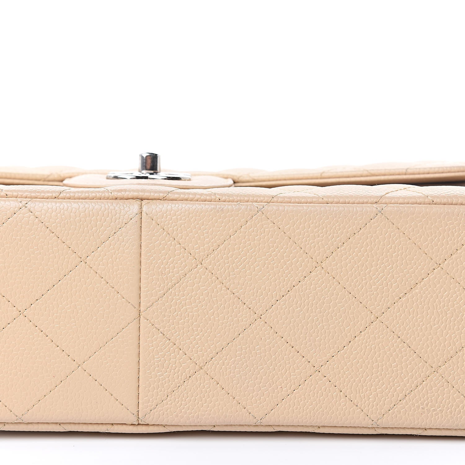 Chanel Caviar Quilted Jumbo Double Flap Beige Clair 11 of 20