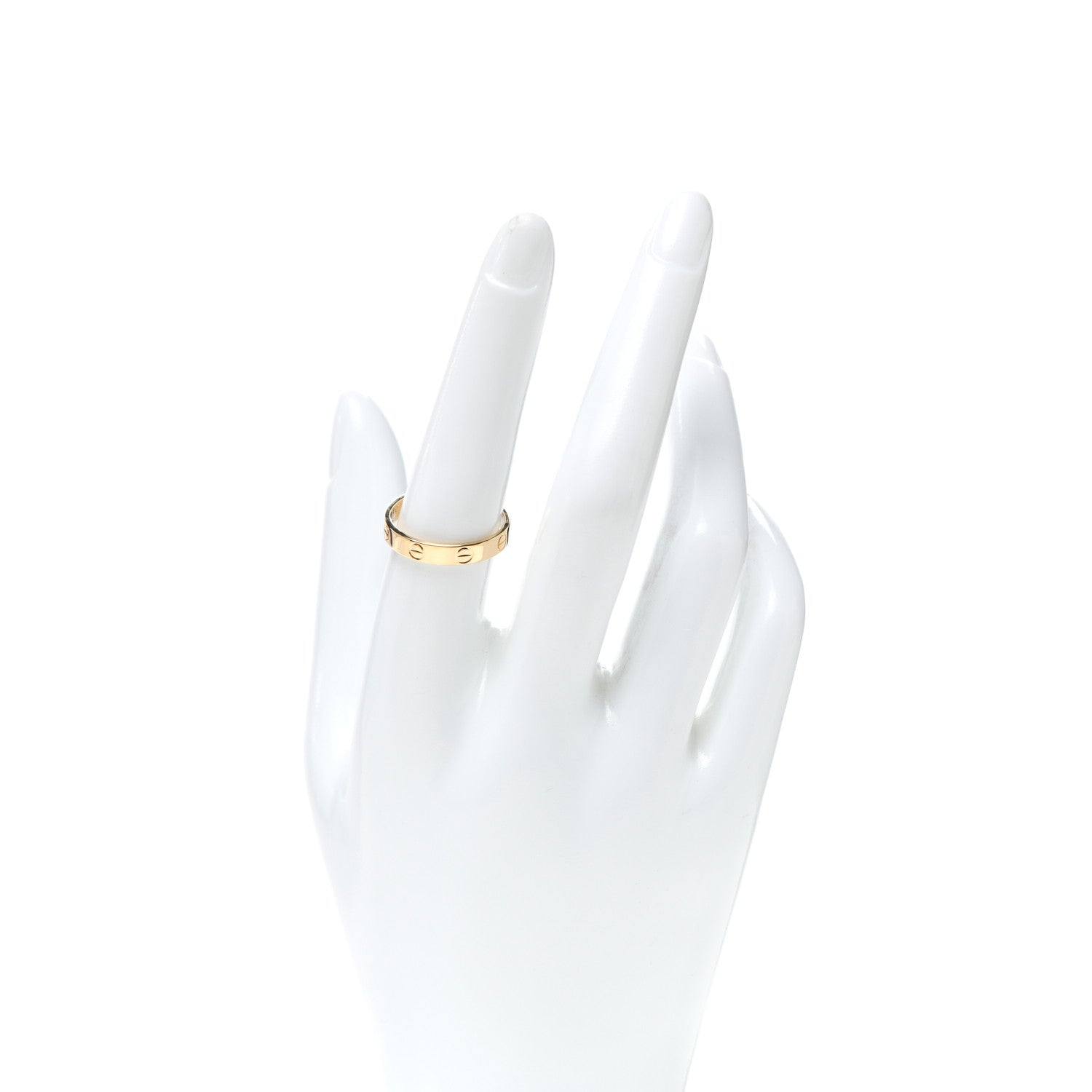Cartier 18K Yellow Gold 3.5mm LOVE Wedding Band Ring 56 7.5 2 of 5
