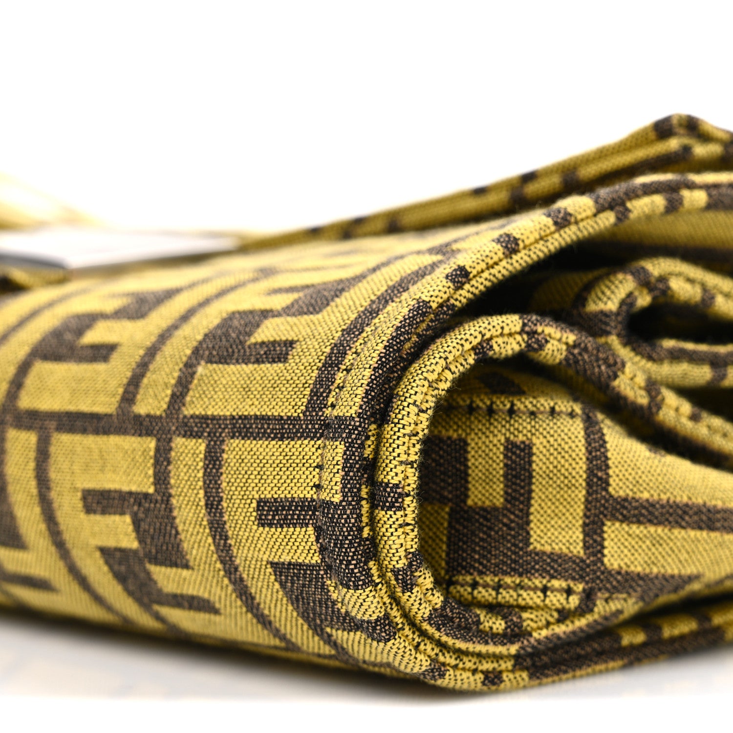 Fendi x FRGMT Woven Fabric Jacquard FF Embroidered Baguette