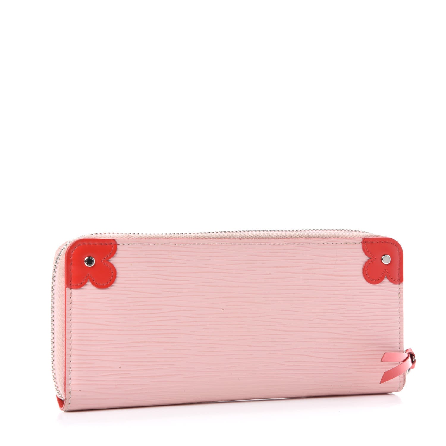 Louis Vuitton Epi Blooming Corners Clemence Wallet Rose Ballerine Coquelicot 3 of 7