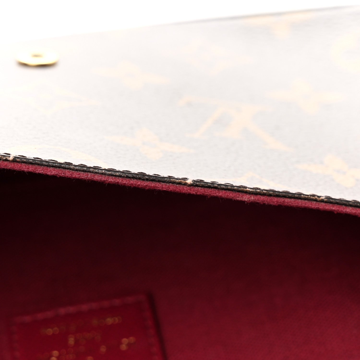 Louis Vuitton Monogram Pochette Felicie Chain Wallet Fuchsia 16 of 24