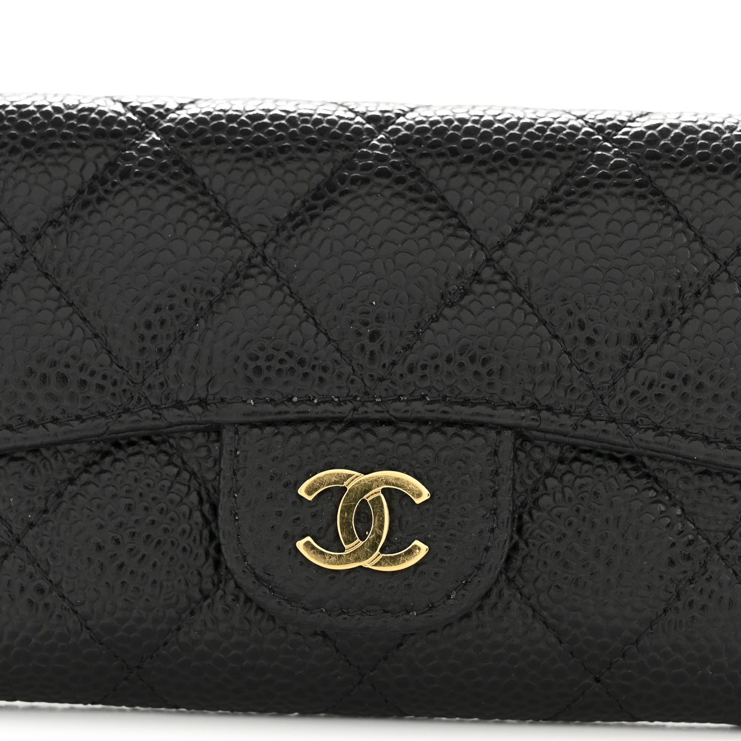 Chanel Caviar Quilted Flap Card Holder Wallet Black 10 of 11
