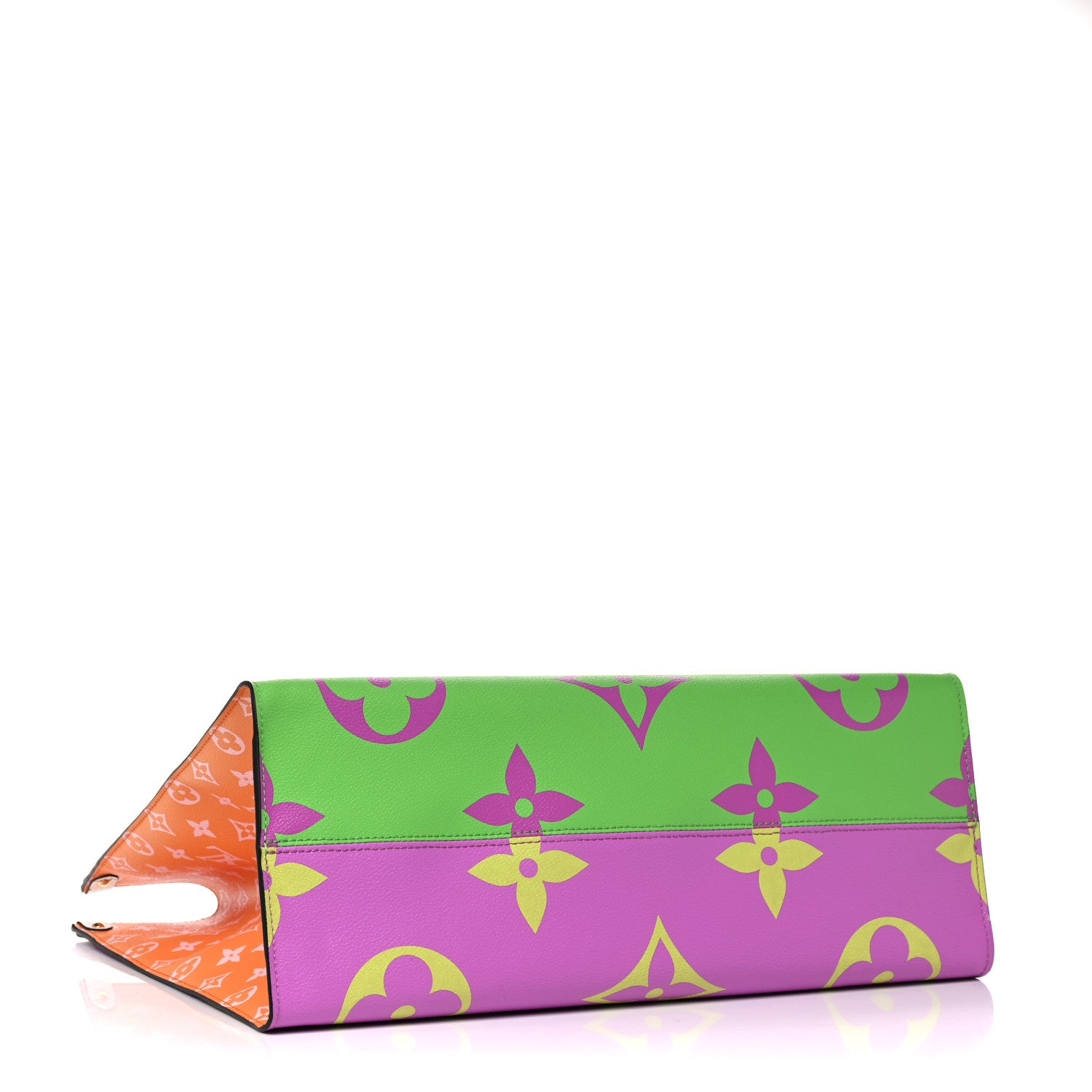 Louis Vuitton Monogram Giant Onthego GM Pink Lilac 4 of 9