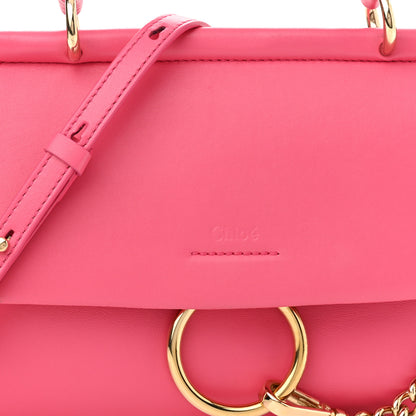 Chloe Lambskin Small Faye Top Handle Bag Hot Pink 8 of 13