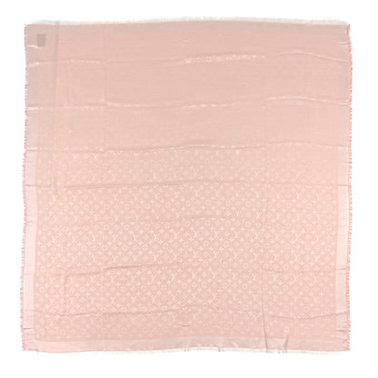 Louis Vuitton Wool Silk Monogram Shawl Pink 1 of 4
