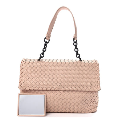 Bottega Veneta Nappa Intrecciato Baby Olimpia Shoulder Bag Petale 1 of 13