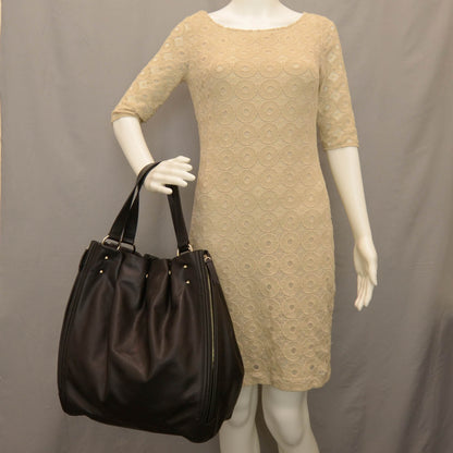 Saint Laurent Leather Biker Tote Black 2 of 8